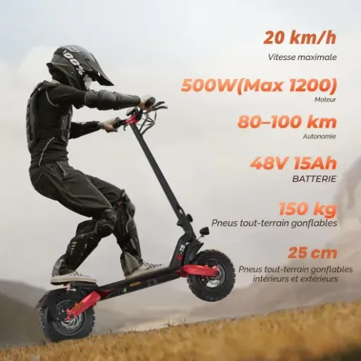 Test iScooter T8 : la trottinette costaud pour trajets longs, mais pas faite pour être trimballée partout