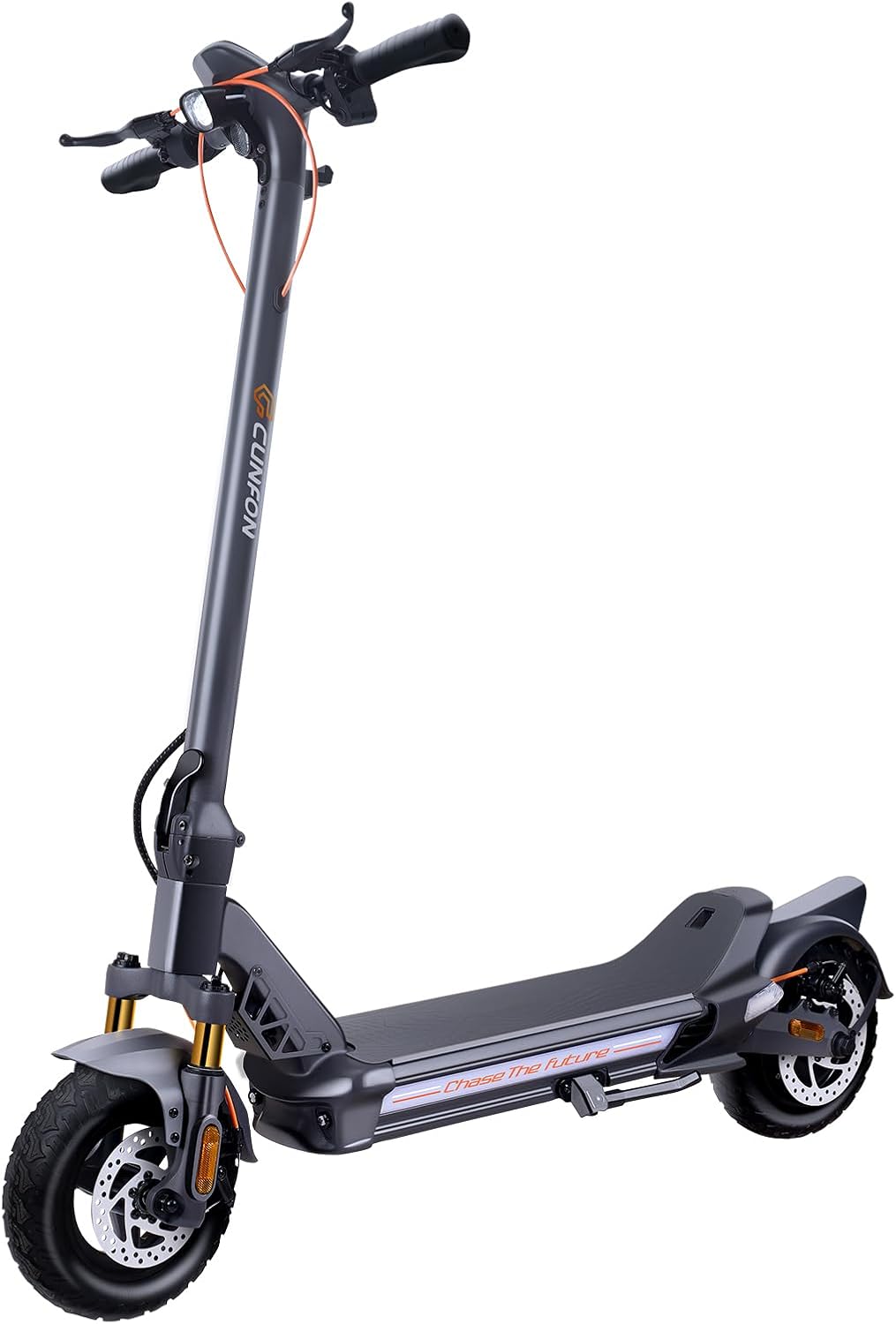 Trottinette Électrique Adulte CUNFON RS500/RZ800/RZ1000, Anti-vol Empreinte, Pneus 9,5/10/10,5 Pouces, Batt 36/48V 10.4/13/18/24Ah, Freins Disque+Électronique, Autonomie 25-80km, Charge Max 120-190kg RZ800(1200W