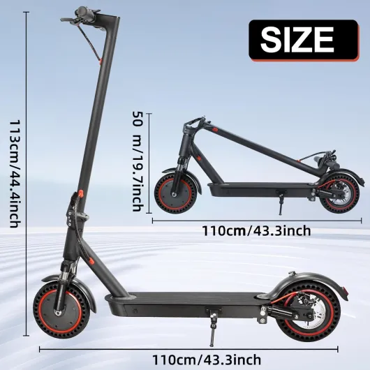 Trottinettes électriques à Double Amortisseur et Double Frein de 8,5 Pouces, Batterie 10,4AH, portée de 15 à 21 milles, Application, Moteur 350W, 3 Modes de Vitesse, Charge de 264 LB