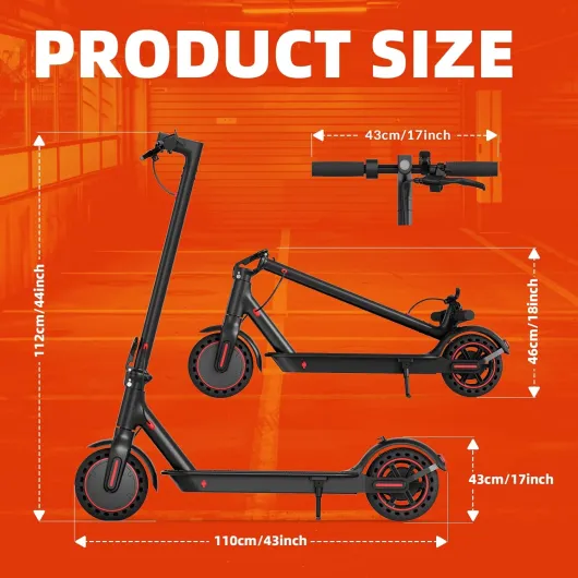 Trottinettes électriques de 8,5 Pouce, Batterie de Classe A de 10,4 Ah, 3 Modes de Vitesse, portée de 15 à 21 milles et Charge de 120 kg