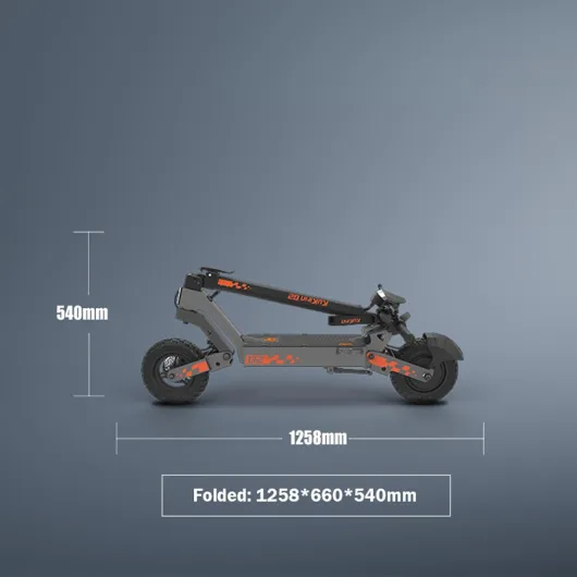 G2 Trottinette Électrique Tout-Terrain pour Adultes, Batterie 48V 15Ah, 55 km d’Autonomie, Pneus 10” Offroad, Écran Tactile, Freins à Disque Doubles, Suspension Complète, Pliable et Robuste