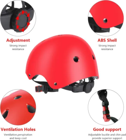 Jim's Store Casque Protection Enfant Vélo Kit de Protection Roller Enfant Casque Ajustable Coudières Genouillère Protège-Poignets Ensemble de Protection enfant Sport Skateboard Velo Roller Patin Trottinette Rouge