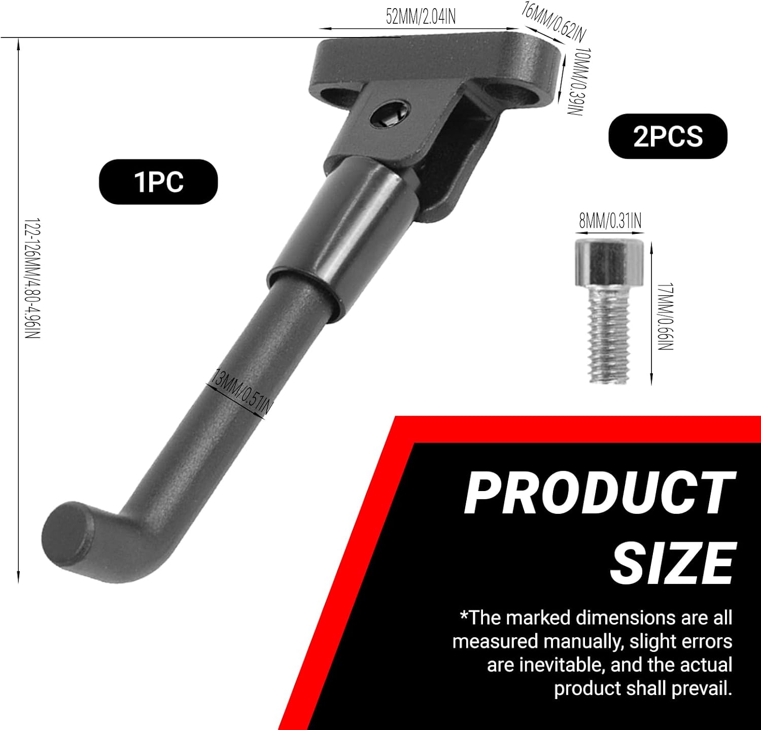 Support De Trottinette pour Xiaomi M365/Pro/Pro 2/ Essential 1s/Scooter 3, Béquille Trottinette Électrique，Accessoire Trottinette Électrique