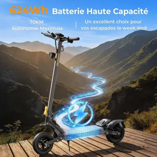 Test Ausom Gosoul 2 : une grosse trottinette urbaine qui mise sur le confort et l’autonomie