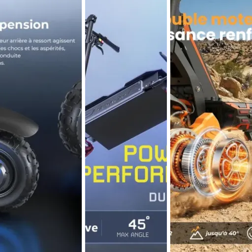 Comparatif des 14 meilleurs trottinettes électriques pneus tout-terrain (avril 2026)