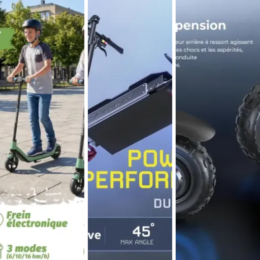 Notre sélection des 6 meilleurs trottinettes électriques éclairage LED puissant (avril 2026)