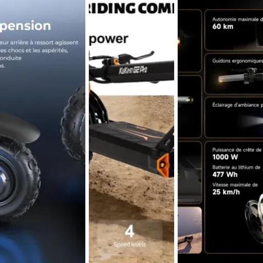 Les 4 meilleurs trottinettes électriques châssis renforcé (avril 2026)