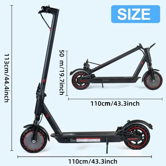 Trottinette électrique Pliable pour Adultes, 8.5"/10" pneus, 4 amortisseurs, portée maximale 30-45 kilomètres, contrôlable par Application 35Km-Dual Suspensions-350W