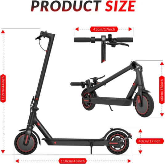 Trottinette électrique Pliable pour Adultes, autonomie de 25 à 40 km, pneus de 8,5 ou 10 Pouces, Double Suspension et Commande par Application