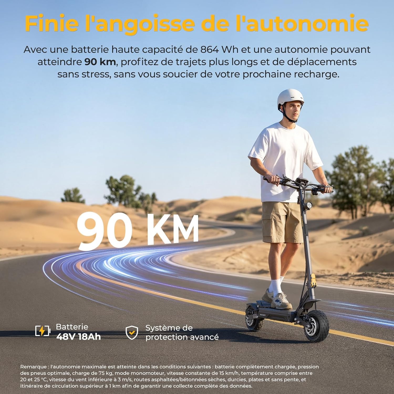 Gosoul 2 / L2 Max Trottinette Électrique Adultes, Autonomie 70KM/90KM, Freins à Disque avec E-ABS, Idéale pour Les Déplacements Urbains, 10" trotinette électrique Pliable Tout Terrain Gosoul 2 Pro-Double Moteur-90KM