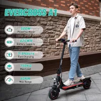 Test EVERCROSS 500W 48V : la trottinette costaud pour les trajets urbains sans prise de tête