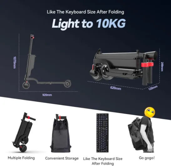 X6/X8 Trottinette Électrique Adulte, Batterie Amovible Scooter Électrique Adulte, Moteur 350/500W, 5.5/10" Pouces, Vitesse 25Km/H, Autonomie 15-40Km, Double Freinage,APP X6 7.5A-1 Batterie