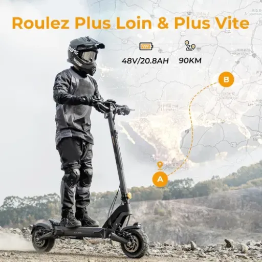 Test Ausom Gosoul 2 / L2 Max : une trottinette puissante qui envoie, mais pas sans compromis