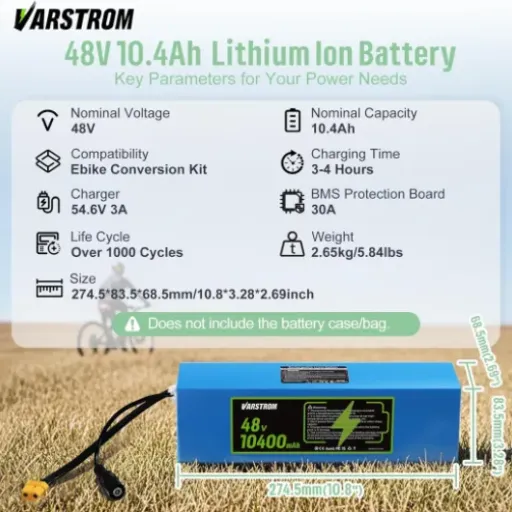 Test Varstrom 48V 10,4Ah : une batterie correcte pour booster un kit 48V sans se ruiner
