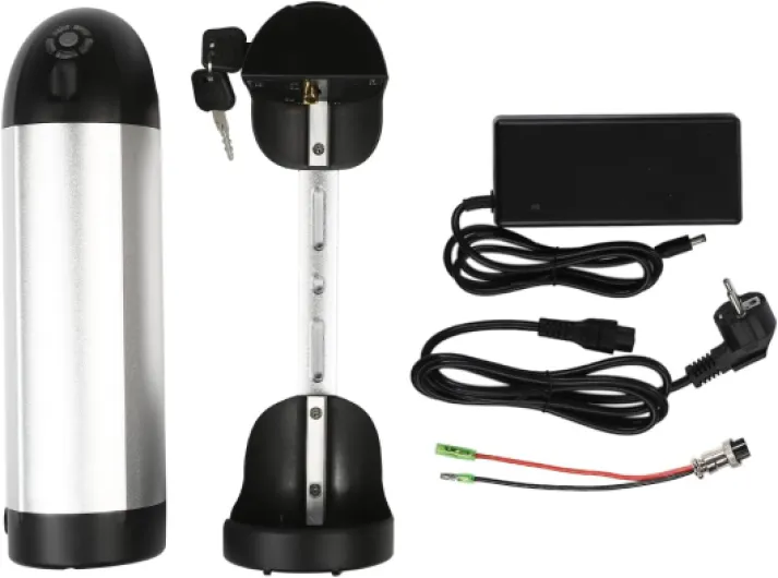 Batterie pour vélo électrique 36 V 11,6 Ah avec support et chargeur compatible avec moteur 36 V 250 W 500 W