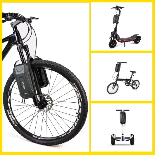 Sac de scooter 2/3/4 L - Sac de guidon - Sac de guidon - Étanche - Poche avant pour scooter électrique Noir - Démontage Rapide du Rack 4L
