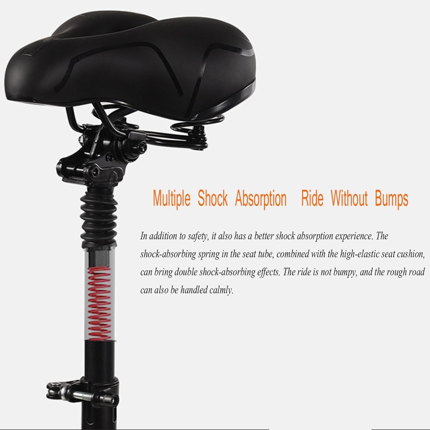 Siège de Trottinette électrique, Fixation de siège de Trottinette réglable et Absorbant Les Chocs, Accessoire de Remplacement pour Segway Ninebot ZT3Pro XL