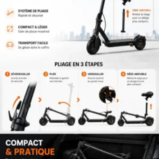 Test Trottinette Électrique Otomoo HF4 500W : une petite urbaine correcte pour ados et petits adultes