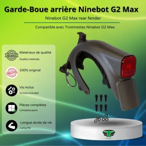 Test Garde-Boue Roue Arrière Ninebot G2 M365Lyon : ça fait le job, mais pas éternel