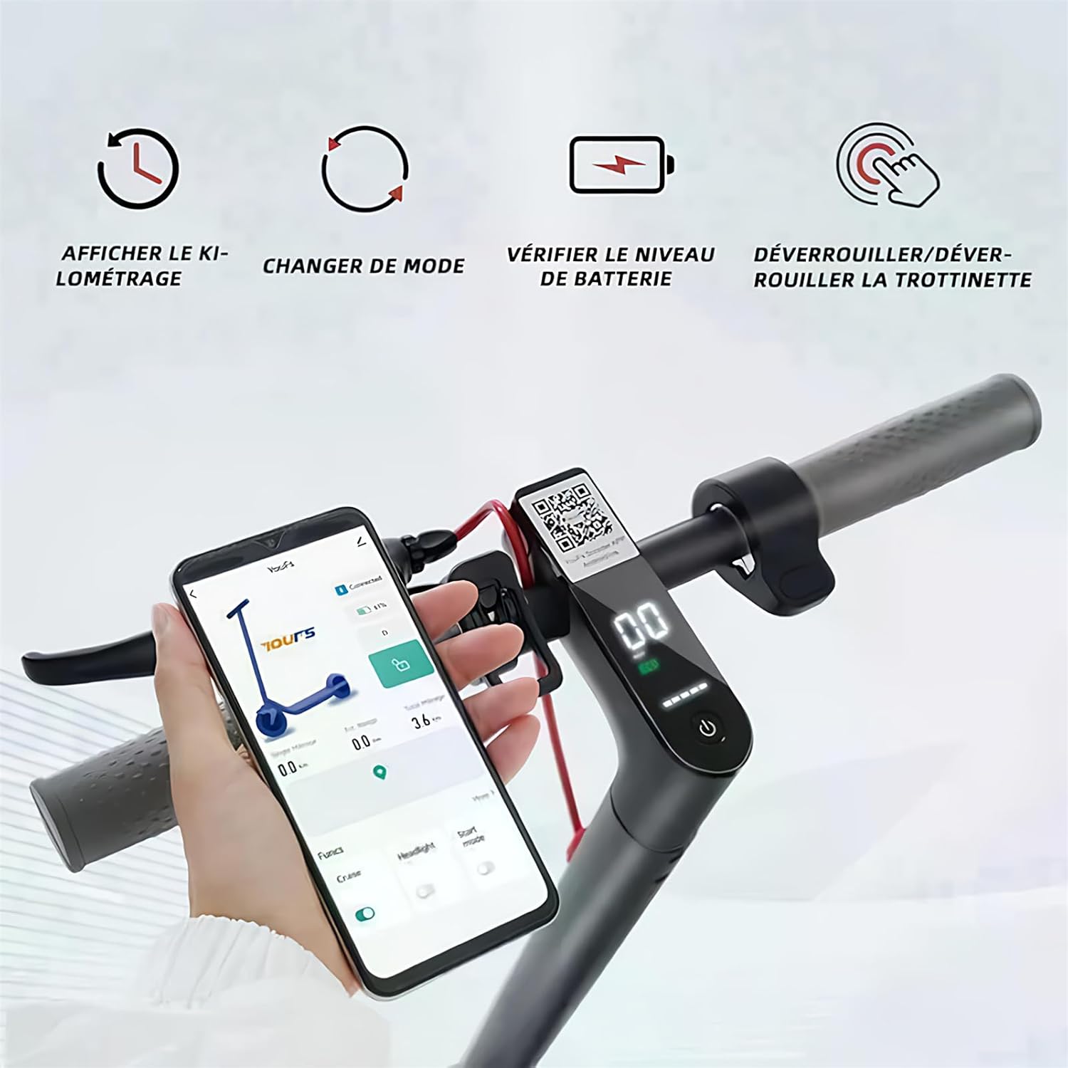 Trottinette Électrique Adulte avec Clignotants, Scooter Pliable 8.5", Moteur 250W, Batterie 10.4Ah, Autonomie 25-30km, Charge Max 120KG, 3 Modes de Vitesse, Contrôle par APP