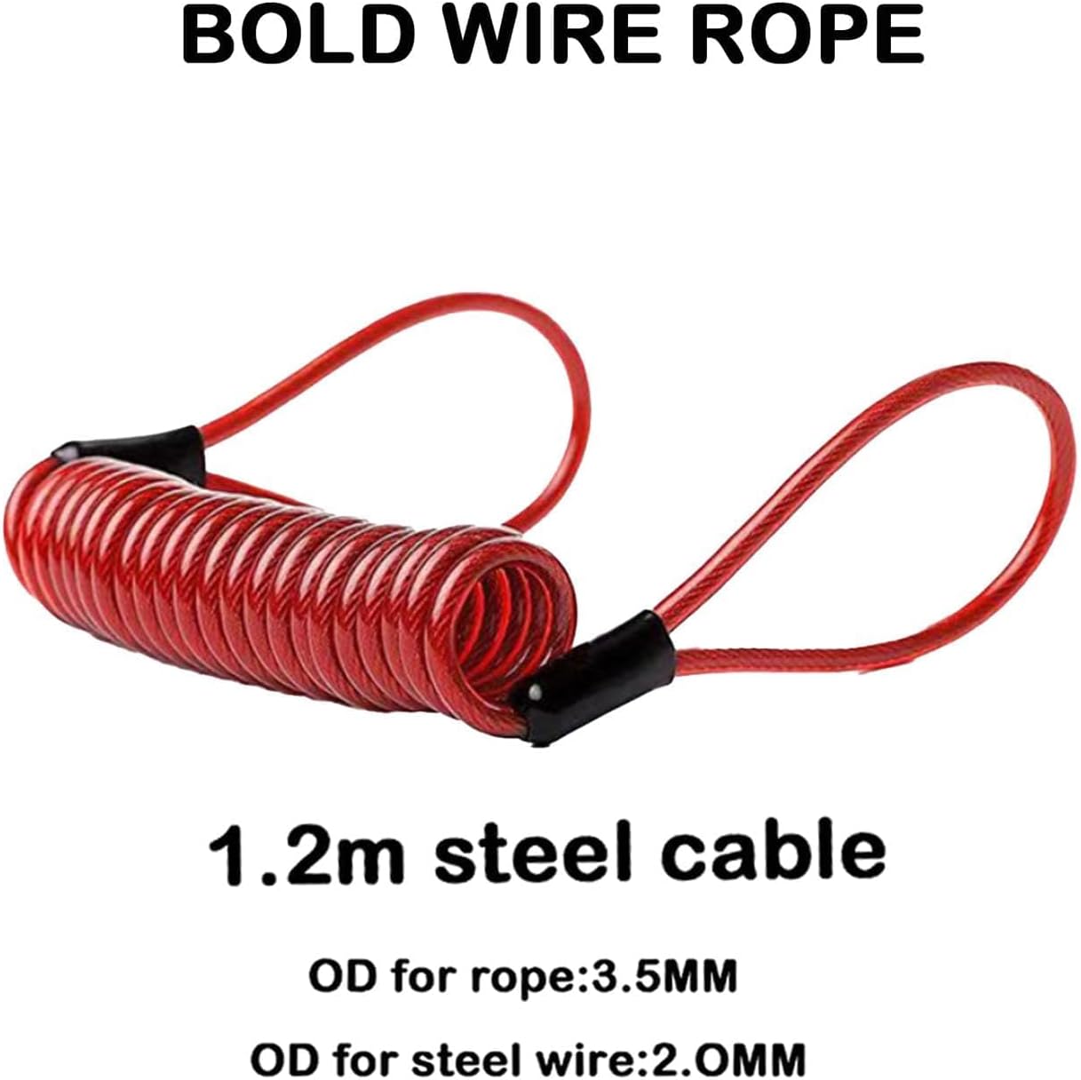 1 Pièce Cadenas Trotinette Electrique pour Xiaomi M365,Antivol pour Moto, Bloque Disque Moto,Antivol Scooter,avec Fil d'Acier,2 Clés,1 Support en Plastique,pour Scooters Electriques,Vélos,Motos