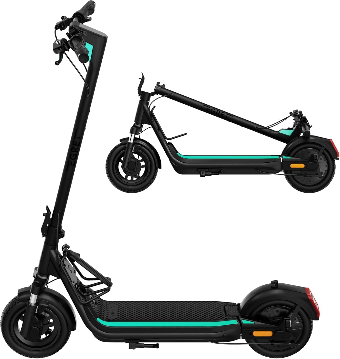 Egret Unit Trottinette Électrique 25 km/h – Moteur Puissant, Autonomie Longue Durée, Pneus Confortables, Design Premium, Idéale Ville & Trajets Quotidiens