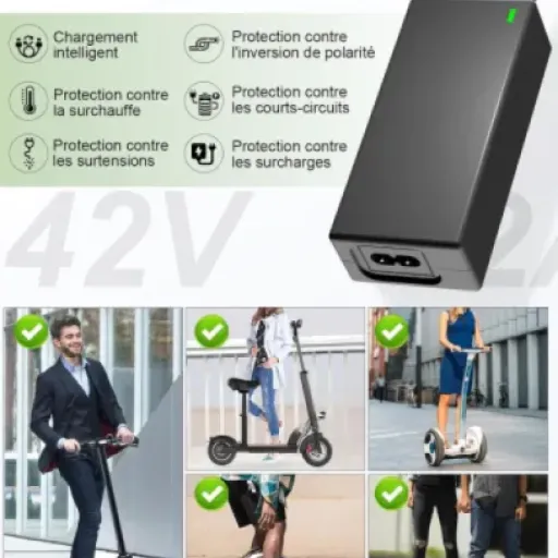 Test Chargeur Trottinette Electrique 42V 2A Yeerain : le chargeur de secours qui fait le job sans chichi
