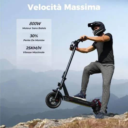 Trottinette électrique pour Adulte 10" avec serrures électroniques, autonomie 40-45 km, Max 25 km/h, contrôle app, Trottinette électrique Adulte Pliable, Charge 150 kg, Sac