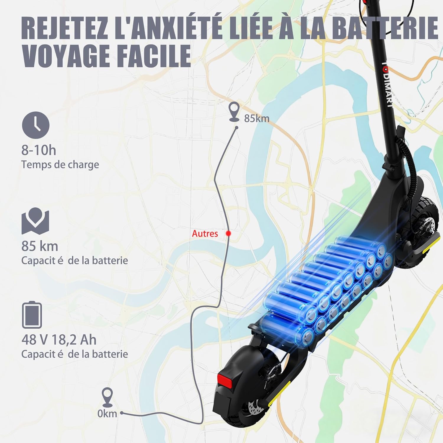 Trottinette Électrique Adulte Tout Terrain, Batterie 48V 18,2Ah Moteur 1000W*2, Puissante Pliable Grande Autonomie Double Suspension Antivol Ultra Légère avec Application, Scooter Electrique Adulte Noir-X5S(2000W)