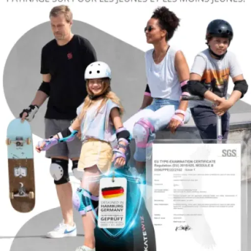 Test SKATEWIZ Smash : des protections roller enfant qui font le job sans prise de tête