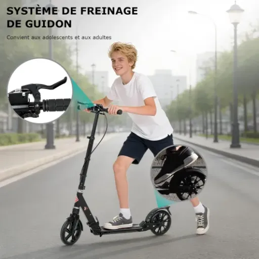 Test ISE Trottinette Pliable 2 Roues : une trottinette urbaine sérieuse qui fait le job sans chichi