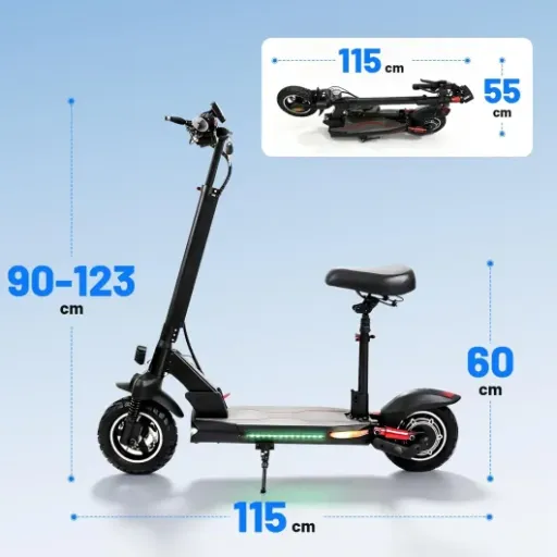 Test C8 Pro Invvqu : la trottinette électrique avec selle qui mise sur le confort plus que sur la portabilité