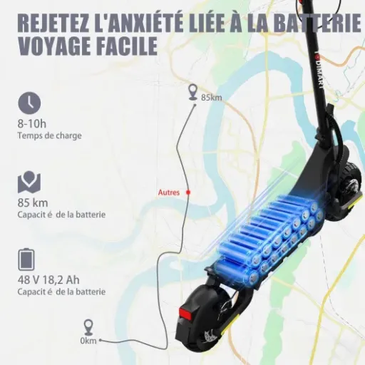 Test TODIMART X5S 2000W : une trottinette costaud pour ceux qui veulent envoyer un peu plus