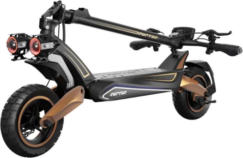 Trottinette Électrique Ruptor R3 v4 – 20 km/h, 85 km Autonomie, Moteur 800W (1200W Max), Batterie 48V 20Ah, Roues 10", Freins Hydrauliques, 150 kg Max, NFC, LED RGB, Suspension, IP65