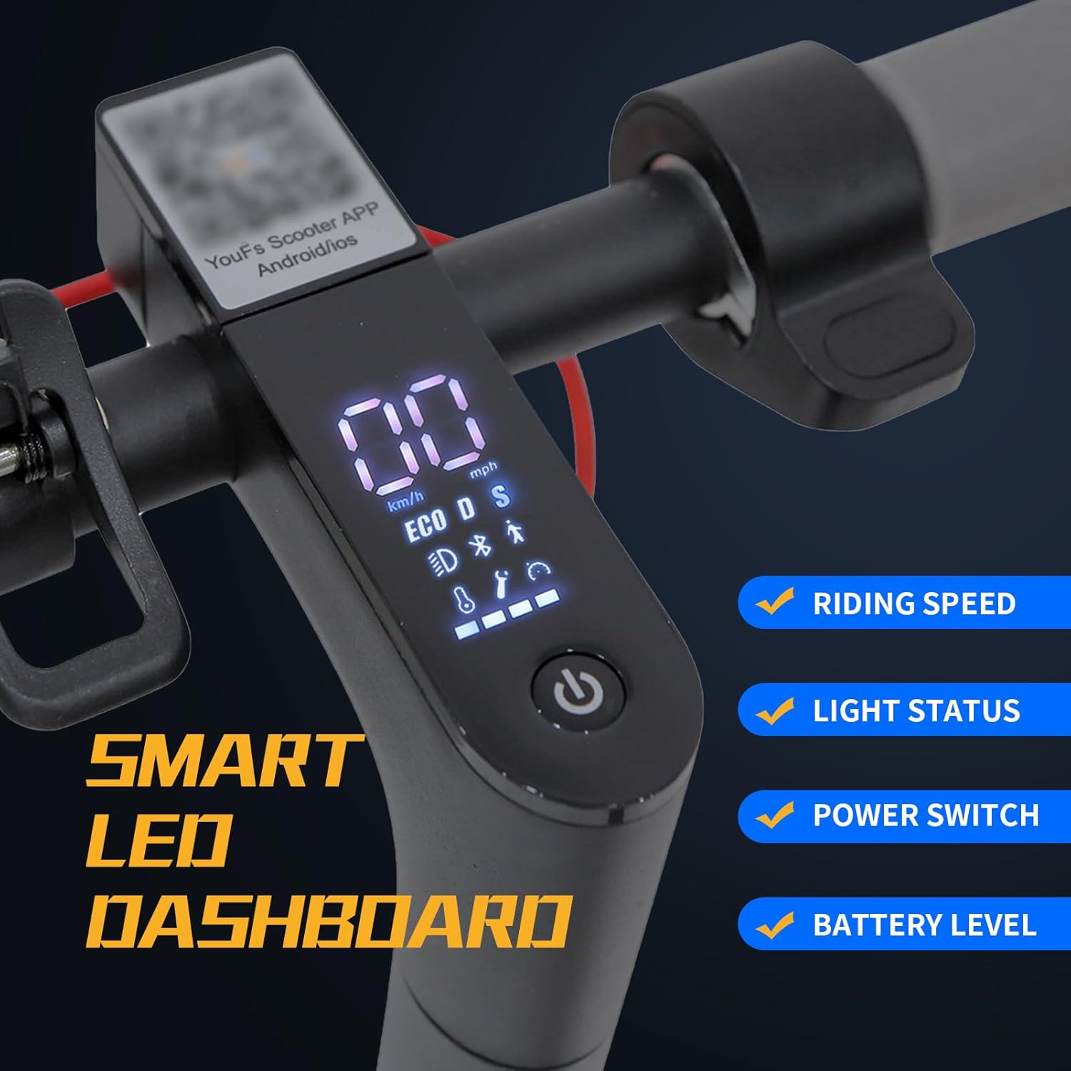 Trottinette Électrique Adulte 8,5", Batterie Li-ION 10,4 Ah, Autonomie 20-35 km, Pliable et Légère, Contrôle Via APP & Affichage LED, Idéale pour Trajets Urbains