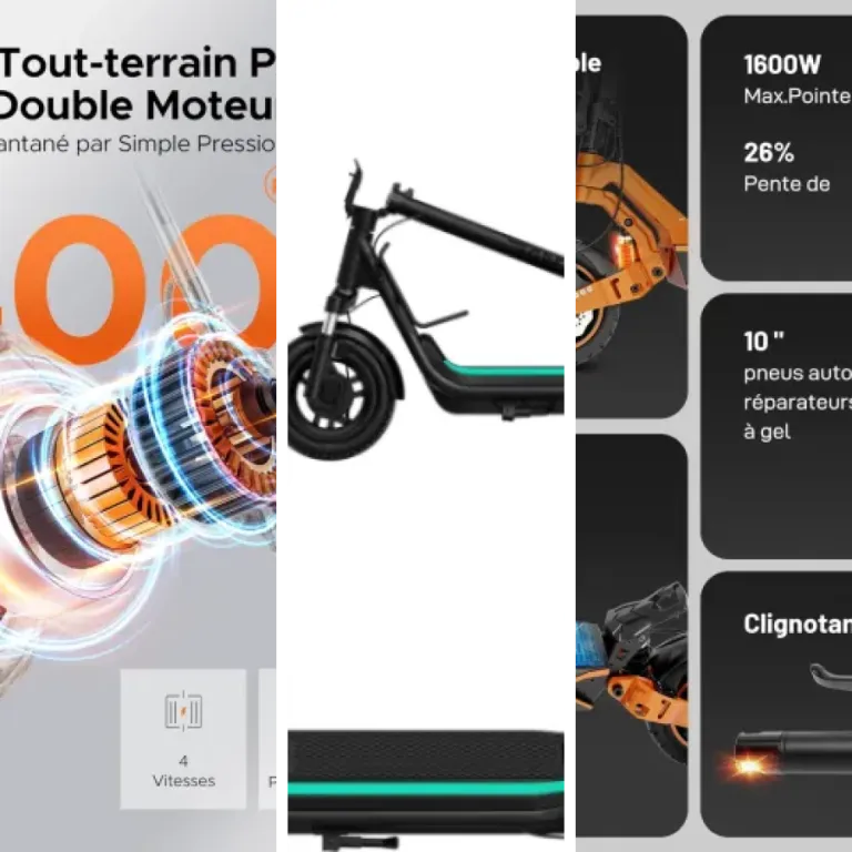 Les 6 meilleurs trottinettes électriques urbaines design premium (2026)