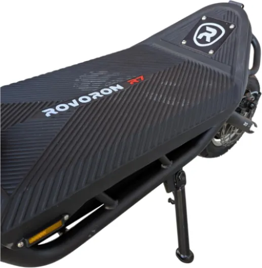 ROVORON R7 Trottinette Électrique, 60V 28Ah, Moteurs Doubles, Pneus 11 Pouces Tubeless, Signature LED Noir