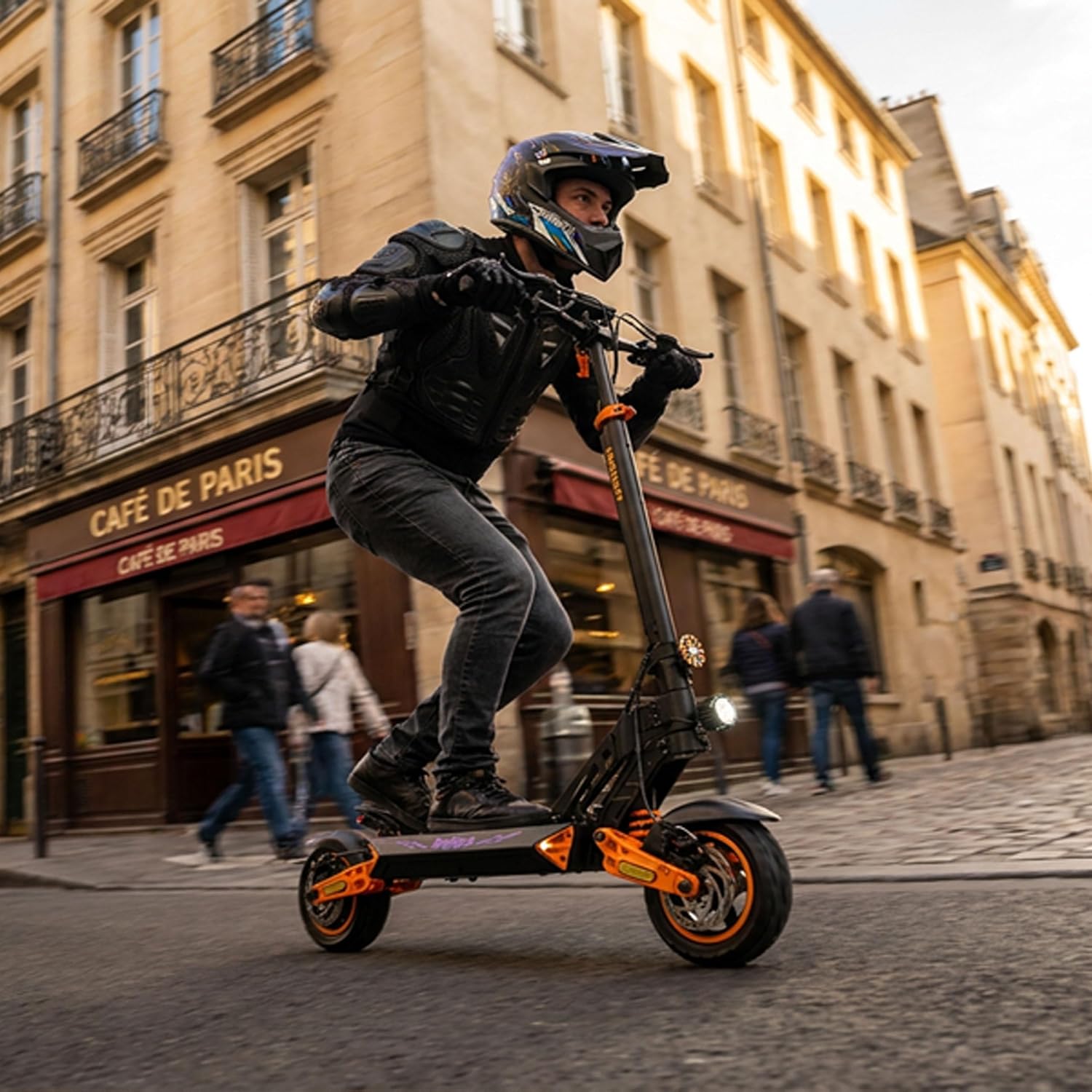 Trottinette Électrique Kamikaze K1, Moteur 1000W, Batterie 48V 15Ah, Roues 10 Pouces, Freins à Disque, Suspension Intégrale, Vitesse limitée à 25 km/h