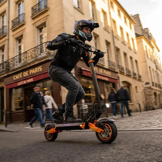 Trottinette Électrique Kamikaze K1, Moteur 1000W, Batterie 48V 15Ah, Roues 10 Pouces, Freins à Disque, Suspension Intégrale, Vitesse limitée à 25 km/h