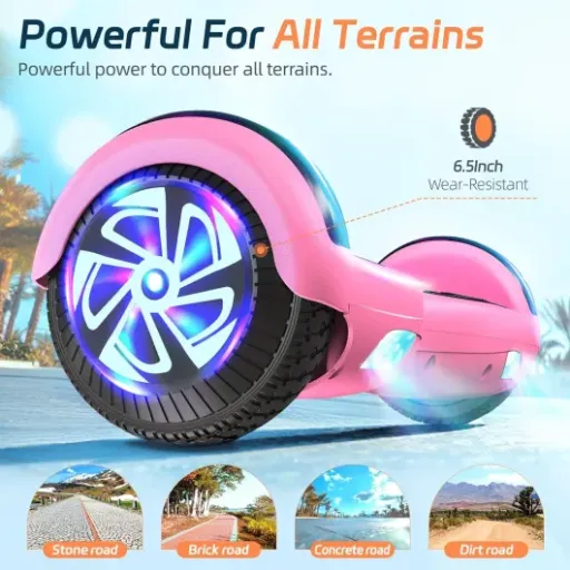 Test Hoverboard SISIGAD 6.5 Rose-bluetooth : fun pour les enfants, moins pour les adultes