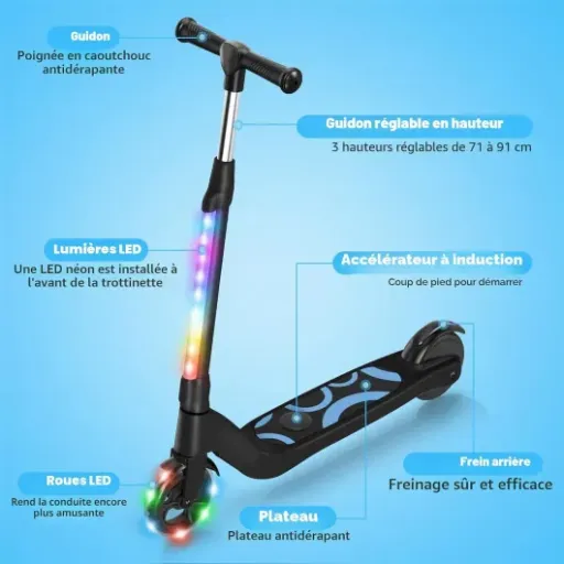 Test SISIGAD YD531 : petite trottinette électrique pour enfants, fun mais limitée