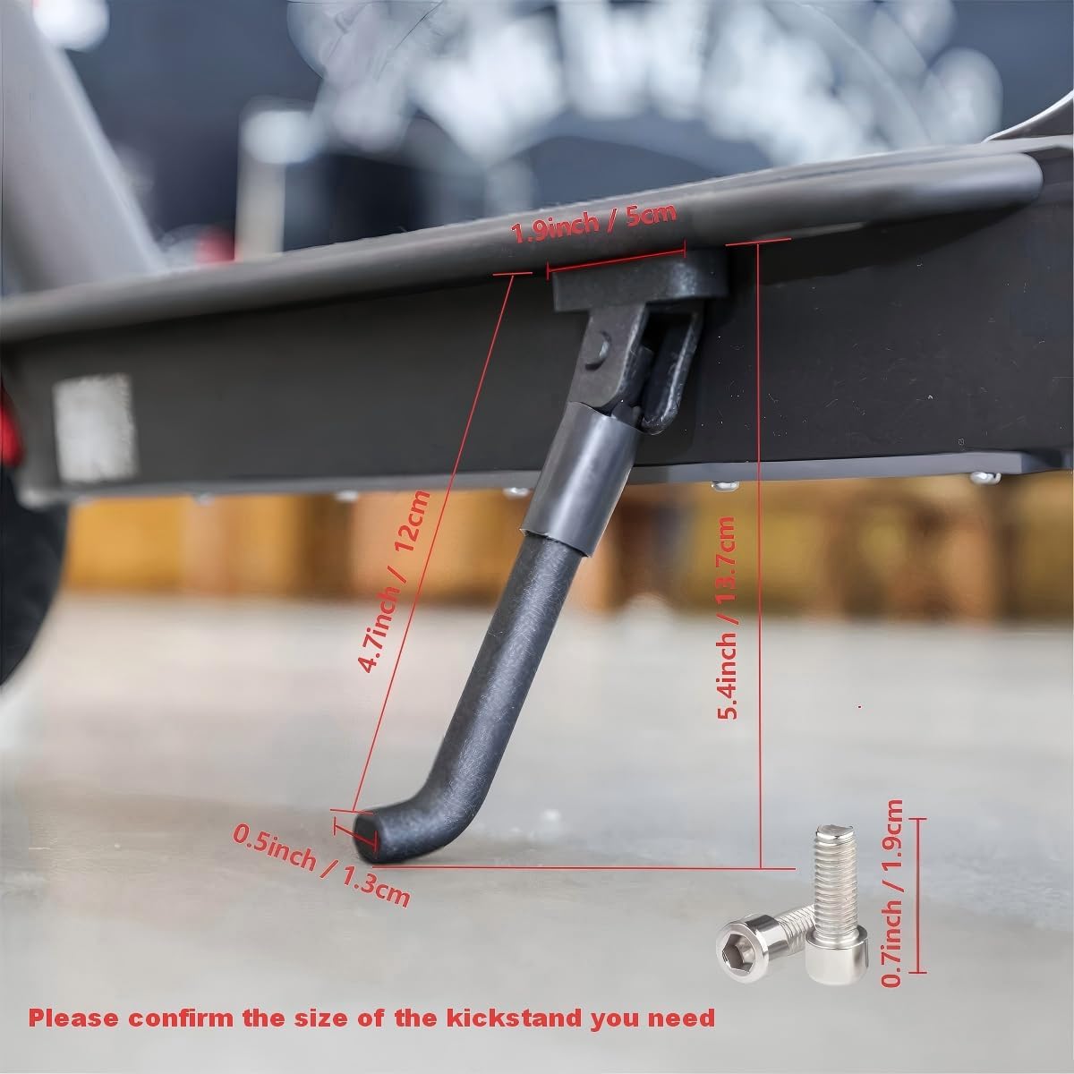 Béquille Trottinette pour M365 M365pro Pro2 Essential 1s en Alliage d'Aluminium