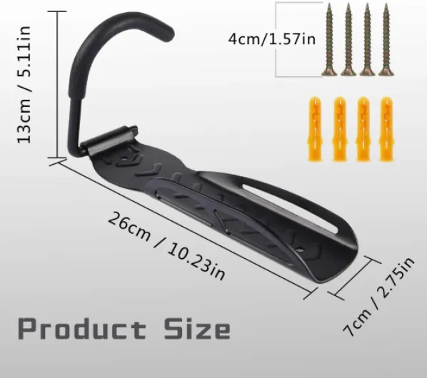 Support Mural pour Scooter,Capacité de Charge Max.40kg,Angle et Distance au Mur Réglables,avec Entretoise pour Roue Arrière,Accroche Velo Mural,Bicyclette,Universel Scooter électrique 1
