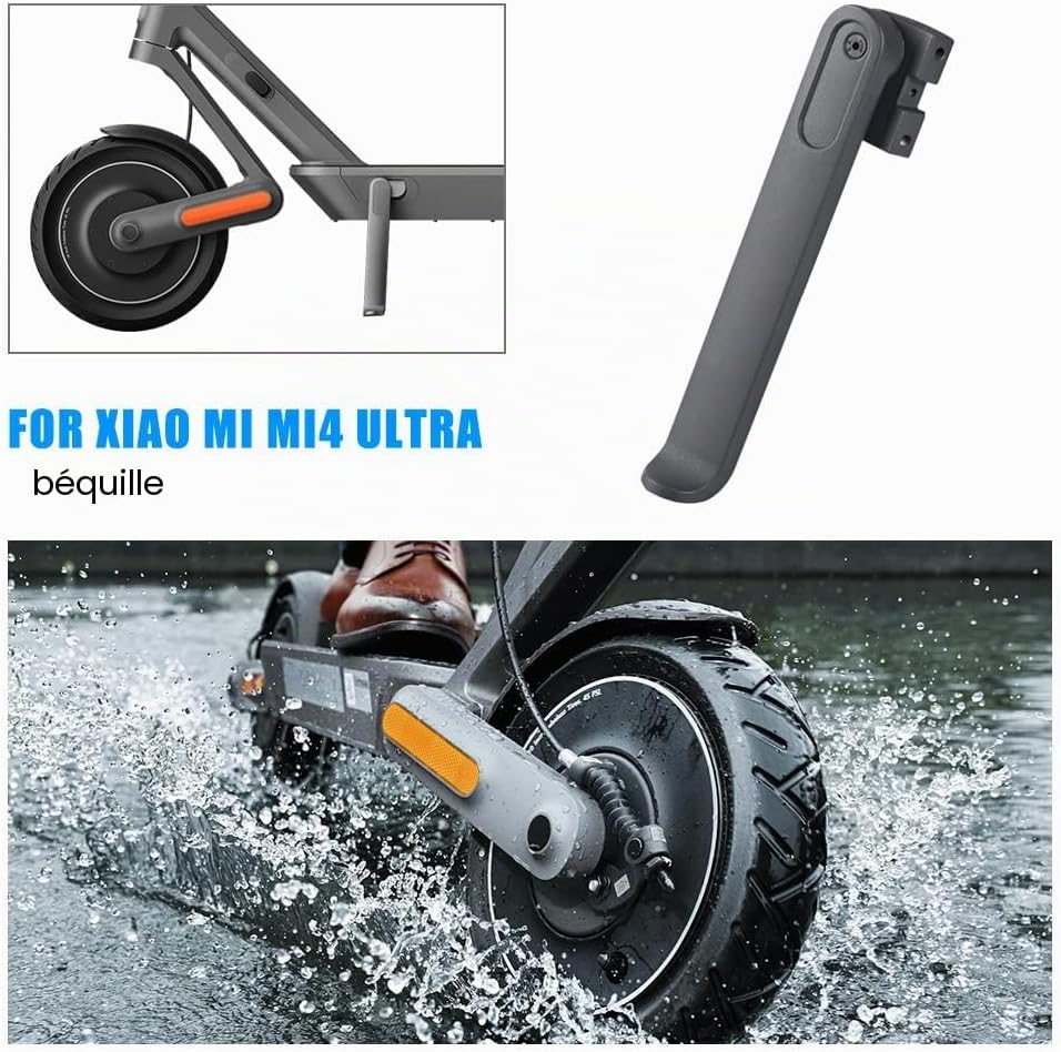Béquille pour Xiaomi 4 Ultra Kickstand en Alliage D'aluminium Antirouille Durable Trottinette Accessoire Bequille de Rechange