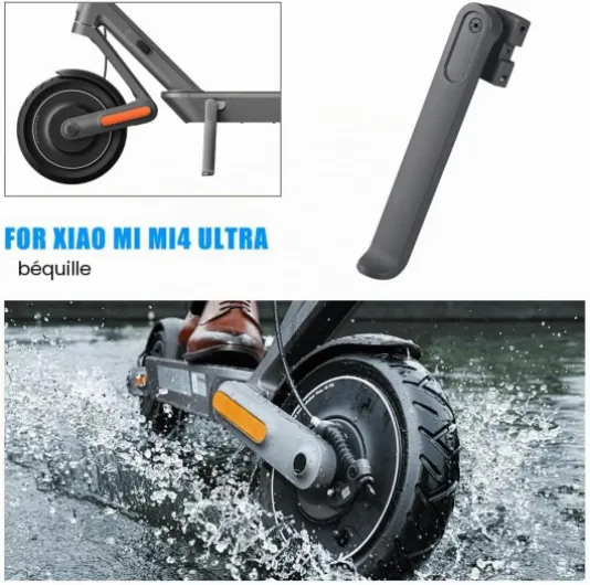 Béquille pour Xiaomi 4 Ultra Kickstand en Alliage D'aluminium Antirouille Durable Trottinette Accessoire Bequille de Rechange