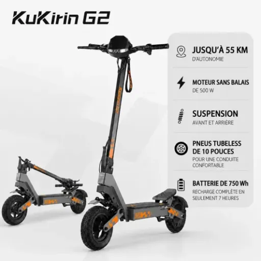 Test Kukirin G2 urbetter : une trottinette puissante mais pas si « urbaine » que ça
